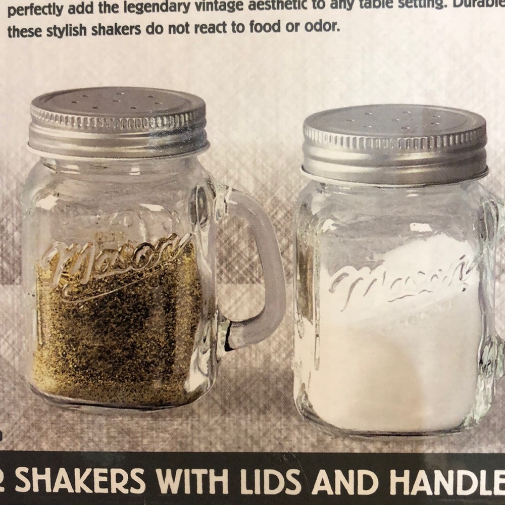 MASON CRAFT SET OF 2 SALT PEPPER SHAKER MILK GLASS - Picture 10 of 16